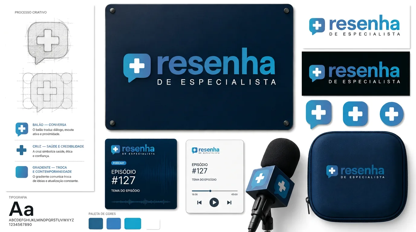 Mockup de aplicação de identidade visual em materiais digitais e impressos