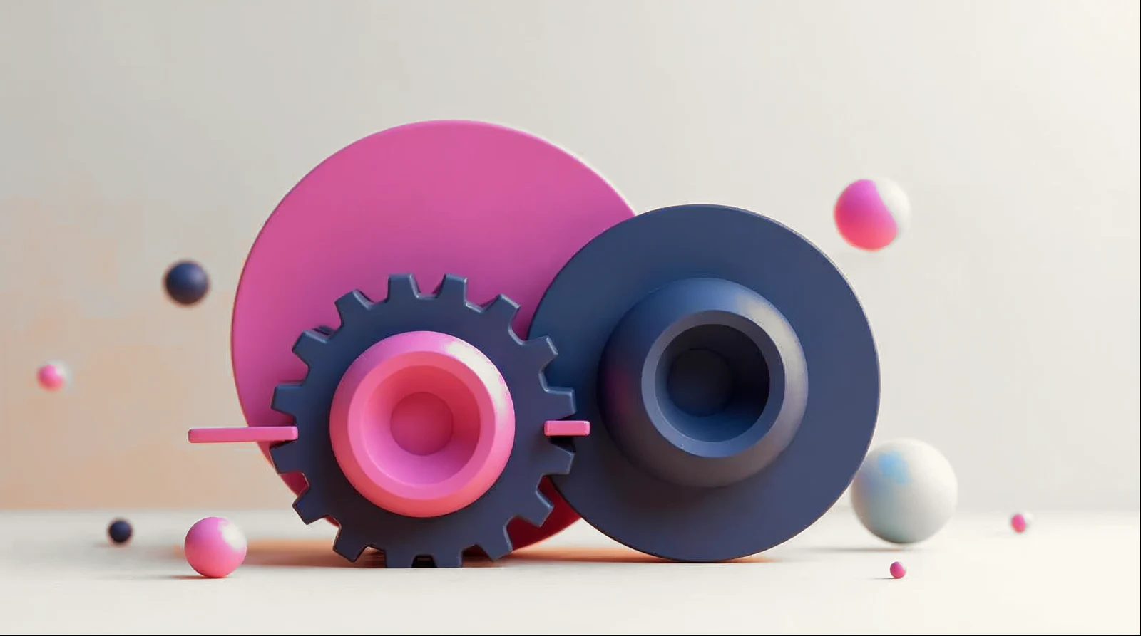Ilustração abstrata em 3D representando o tema do artigo, nas cores da AlphaMed