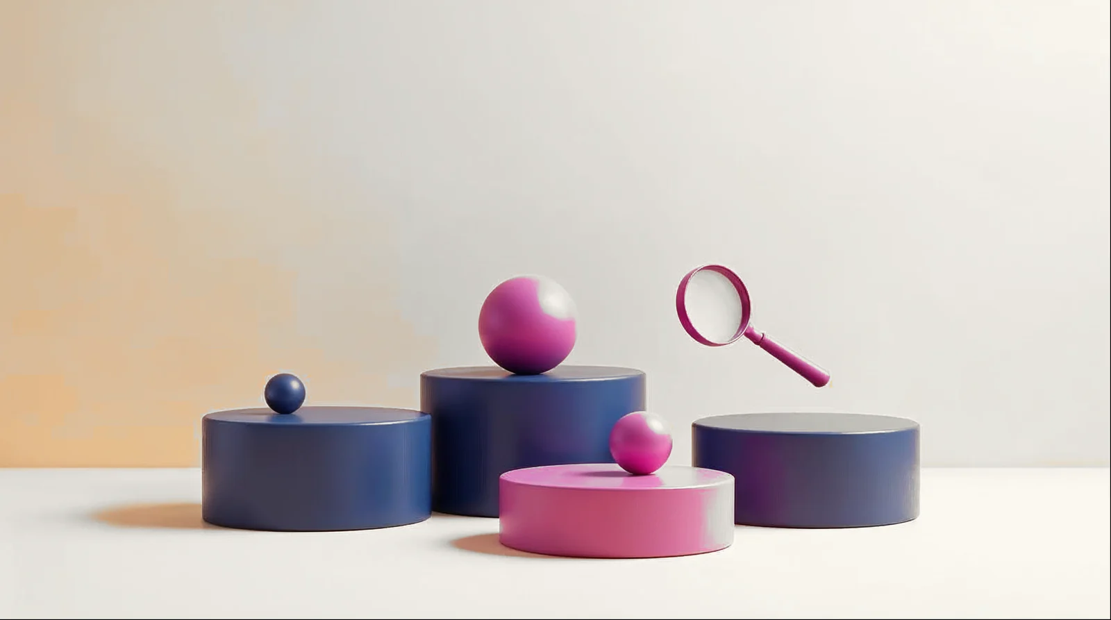 Ilustração abstrata em 3D representando o tema do artigo, nas cores da AlphaMed