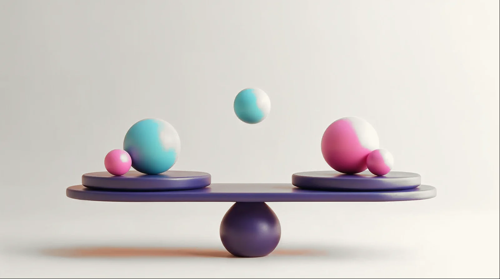 Ilustração abstrata em 3D representando o tema do artigo, nas cores da AlphaMed
