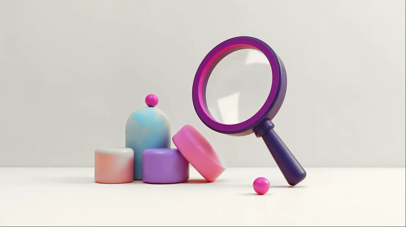 Ilustração abstrata em 3D representando o tema do artigo, nas cores da AlphaMed