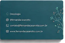 Marca da Dra. Fernanda Cano Casarotto, oncologia: peça 4 da identidade visual