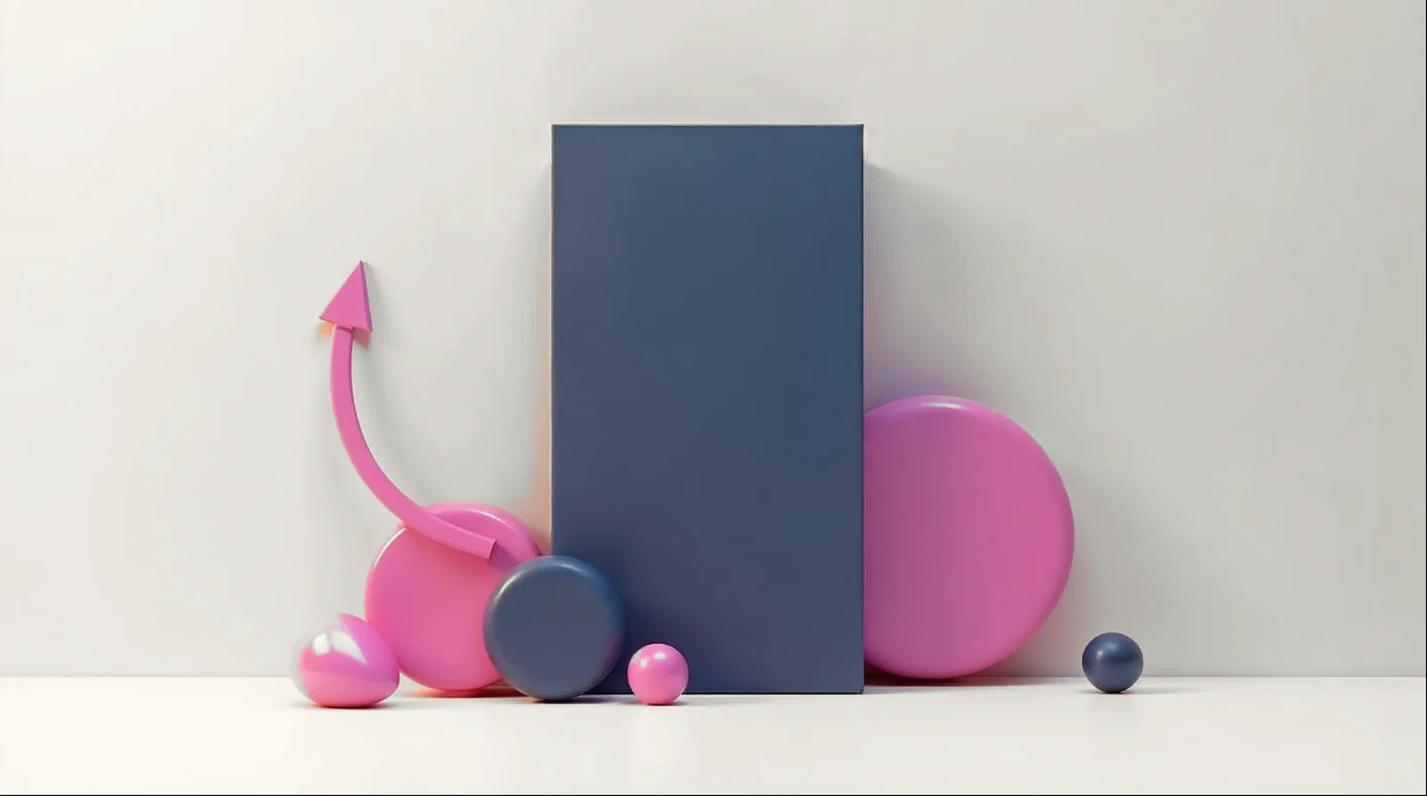 Ilustração abstrata em 3D representando o tema do artigo, nas cores da AlphaMed