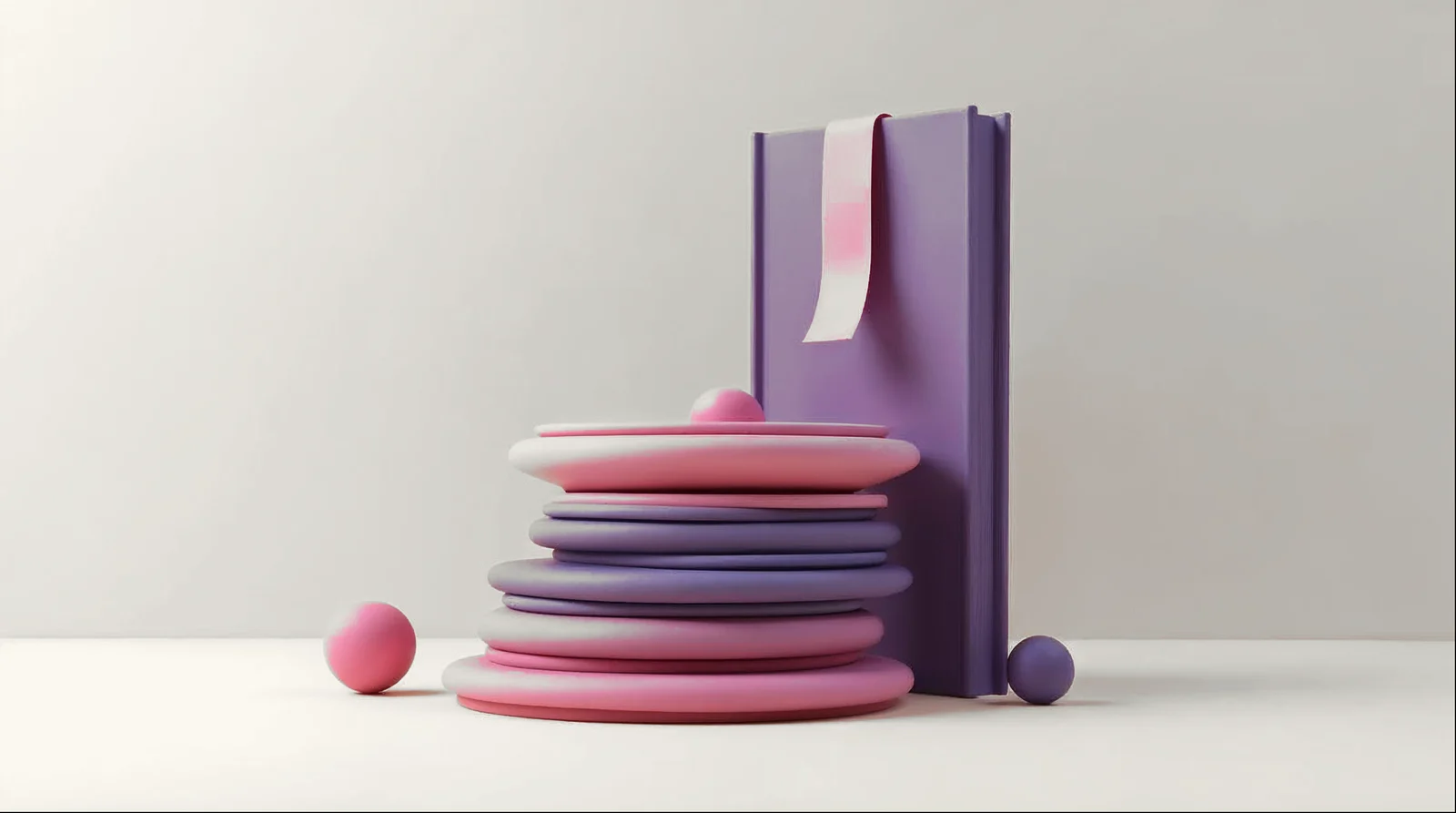 Ilustração abstrata em 3D representando o tema do artigo, nas cores da AlphaMed