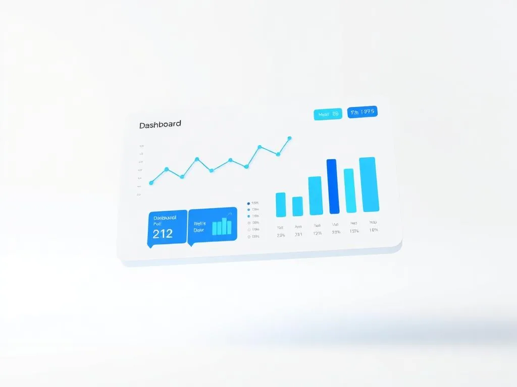 Mockup de dashboard de resultados