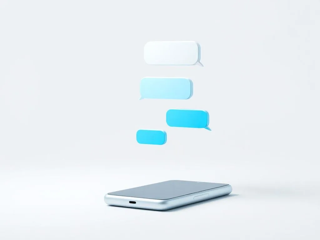 Mockup de conversa de atendimento