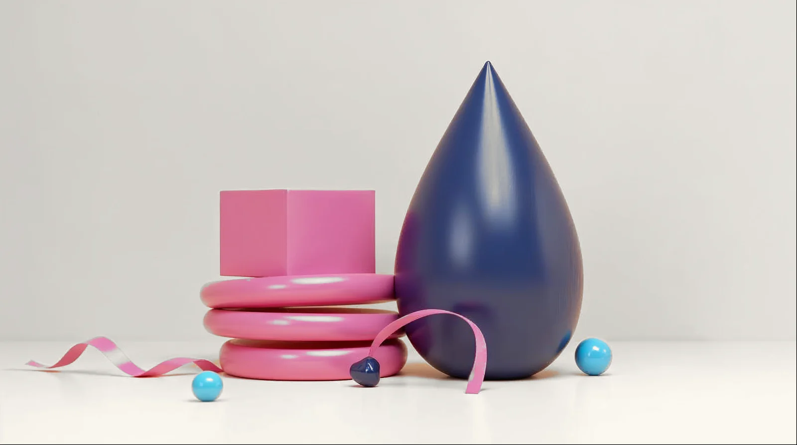 Ilustração abstrata em 3D representando o tema do artigo, nas cores da AlphaMed